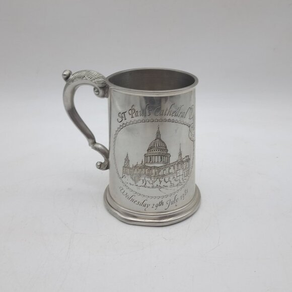 Pewter Mug Lady Diana and Prince Chrales Wedding - Picture 4 of 11